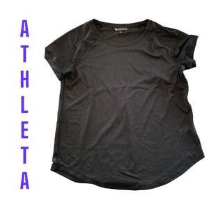 Athleta sheer black t shirt lightweight womens medium